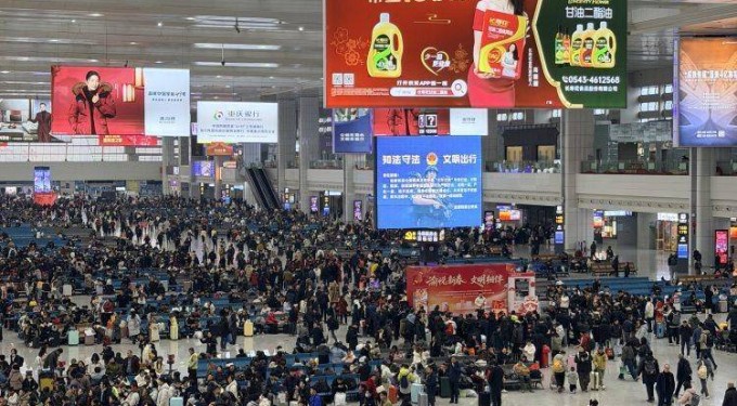 节前返乡客流高峰来了！今日重庆火车站预计发送旅客30万人次